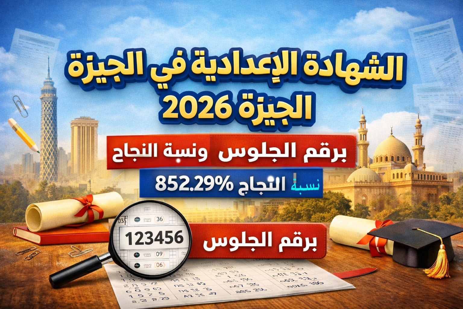 كل ما تريد معرفته عن نتيجة الشهادة الإعدادية الجيزة 2026 للطلاب وأولياء الأمور