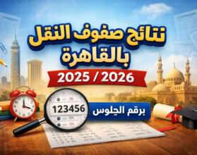 "نتائج النقل بالقاهرة 2025/2026 برقم الجلوس لجميع الصفوف الابتدائية والإعدادية"
