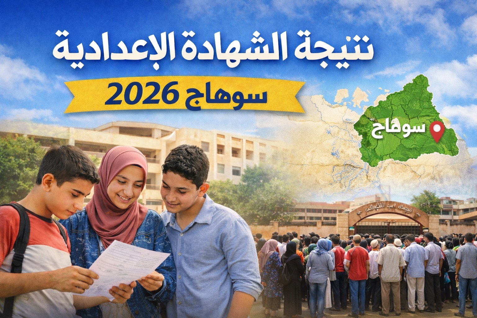 لينك مباشر.. نتيجة الصف الثالث الإعدادي محافظة سوهاج 2026