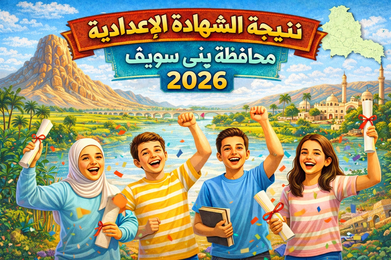 “نتيجة الشهادة الإعدادية محافظة بني سويف 2026”