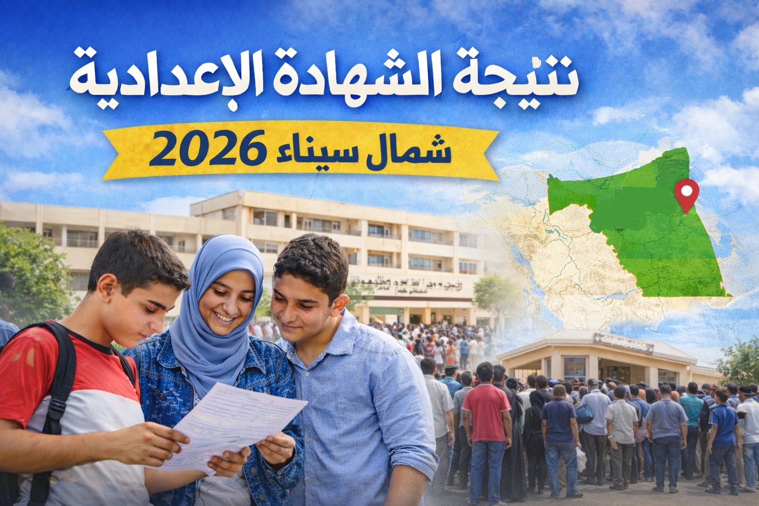 نتيجة الشهادة الإعدادية محافظة شمال سيناء 2026