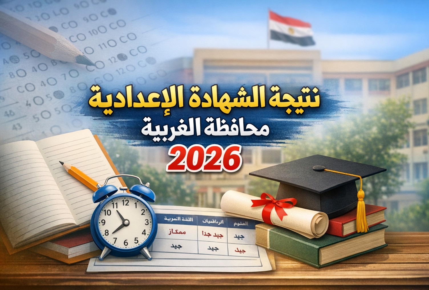 الآن رسميًا.. نتيجة الشهادة الإعدادية محافظة الغربية 2026 كاملة