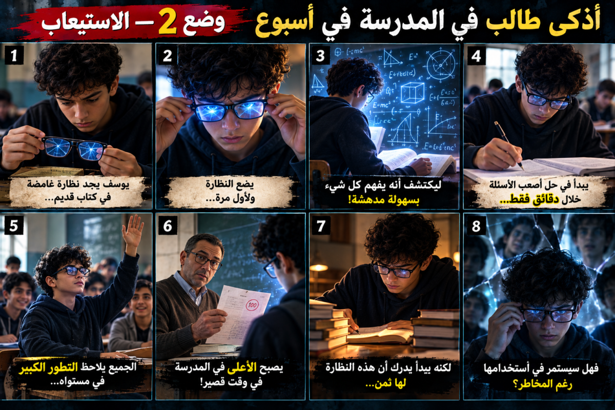 الطالب اللي لقى نضارة بتخليه يختفي.. لكن الصدمة كانت في الأنظمة التانية اللي جواها!