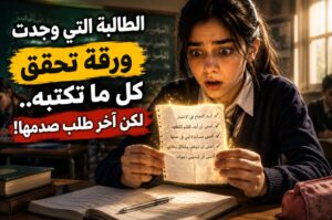 الطالبة التي وجدت ورقة تحقق كل ما تكتبه.. لكن آخر طلب يقلب حياتها!